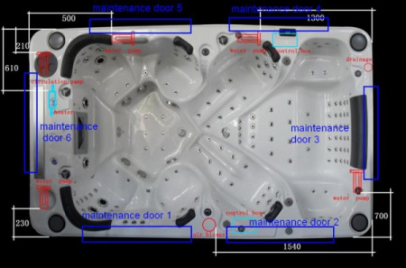 Гидромассажный спа-бассейн Sunrans SR851